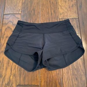 Lulu Lemon Black Speed Short
